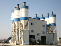 Double HZS120 Commercial Concrete Batching Plant Built in Moscow,Russia