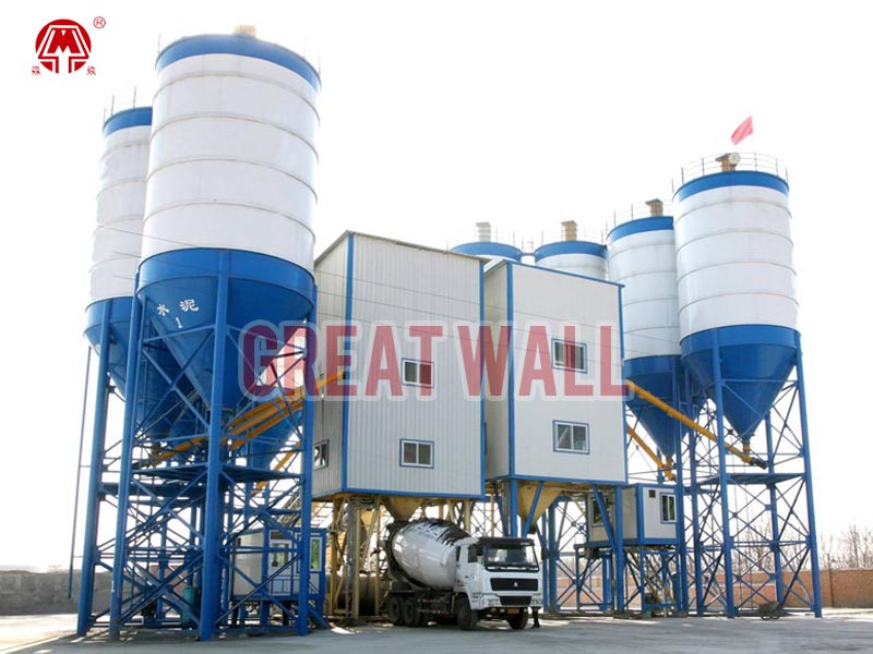 commercial concrete mixing plant