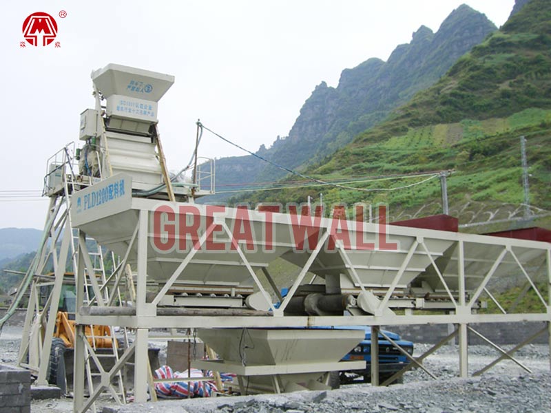 wet mix concrete batching plant