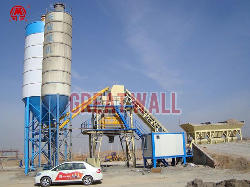 wet mix concrete batching plant