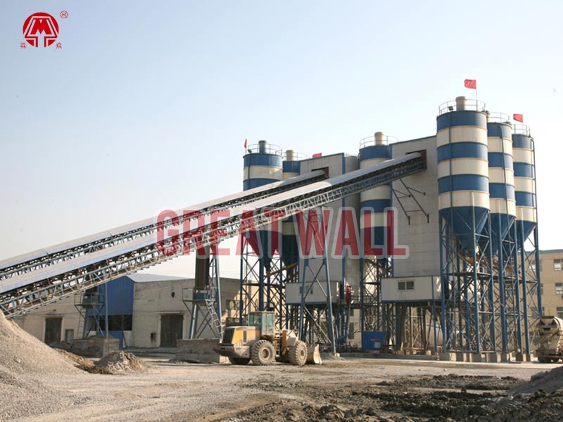 HZS120 Concrete mixing Plant