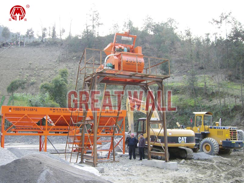 HZS25 concrete mixing plant