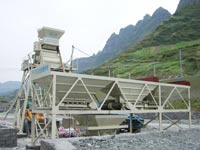 HZS35 concrete mixing plant