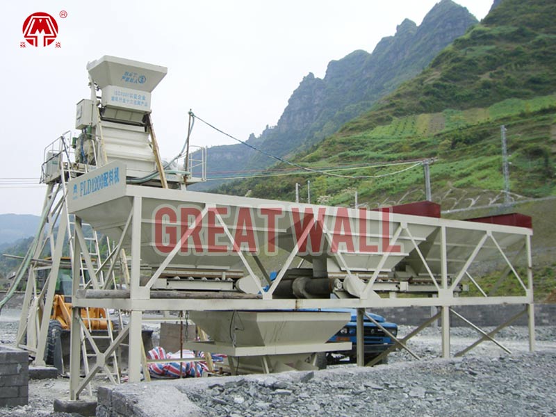 HZS35 concrete batching plant