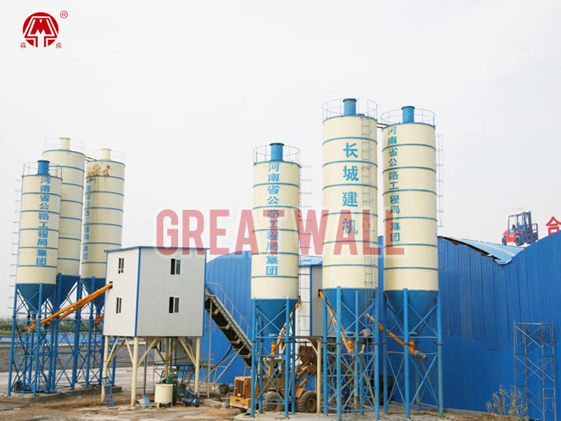 HZS75 concrete batching plant