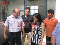 Russian customers visit our company