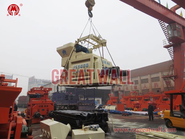 JS1000 concrete mixer packing