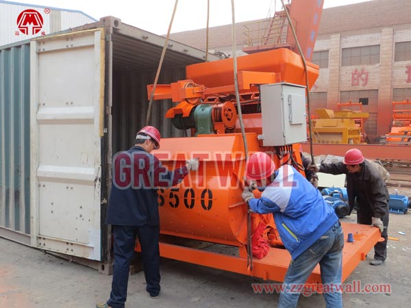 JS500 concrete mixer packing