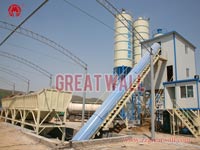 HZS60 Concrete Batching Plant Built for Gongyi Gong-Gao Highway Project