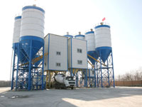 Double HZS120 Commercial Concrete Batching Plant Built in Kazakhstan